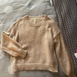 Cable knit sweater